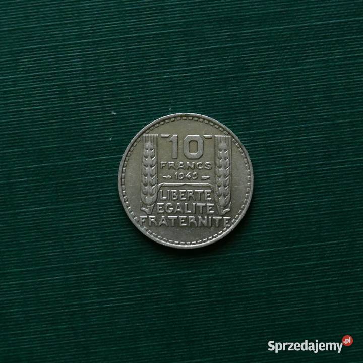 FRANCJA 10 franków 1949r śląskie Gliwice