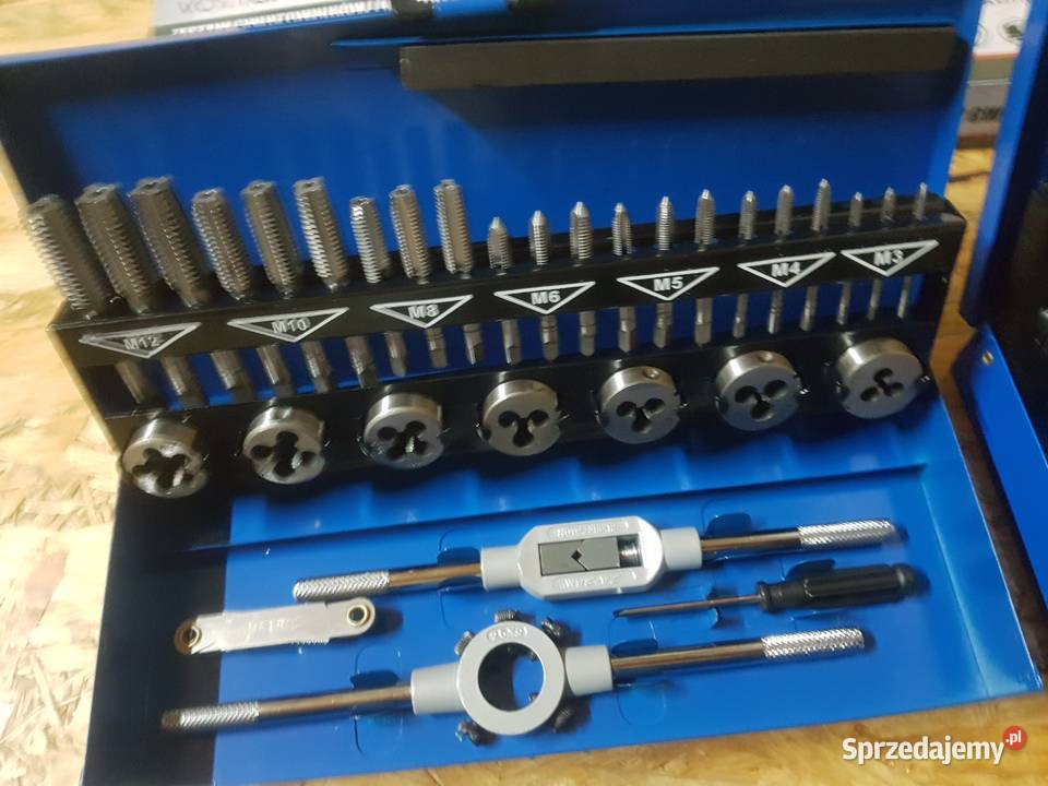 Gwintowniki i narzynki zestaw M3M12 32 el Vorfal Ręczne wielkopolskie Głogowa