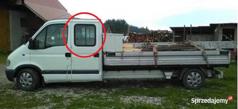 Szyba boczna drzwi tylnych Renault Master II Boczne (drzwi) małopolskie