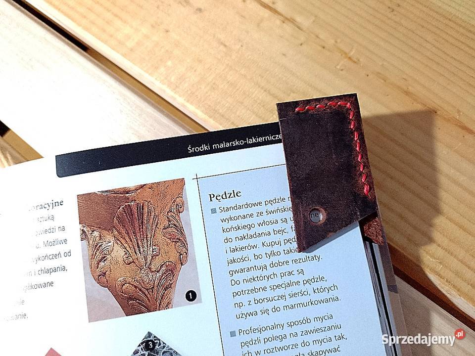 Skórzana zakładka do książek