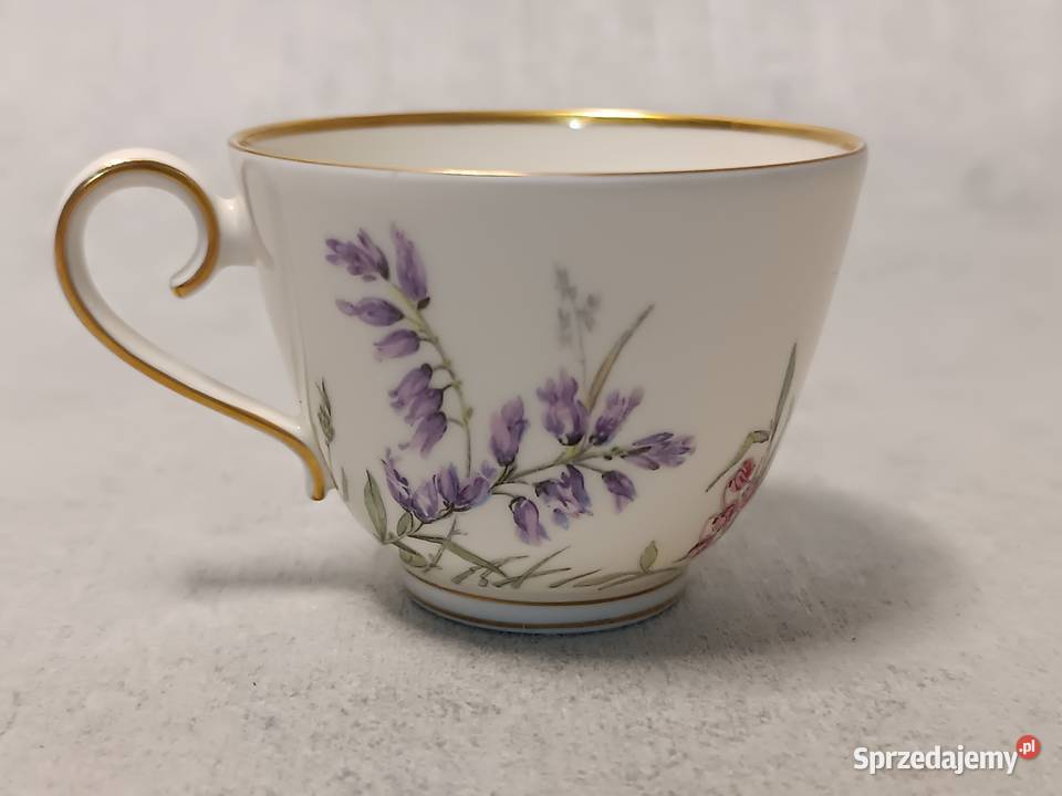 Krautheim Łączka Filiżanka Kolekcjonerski Kwiaty Dobrzany