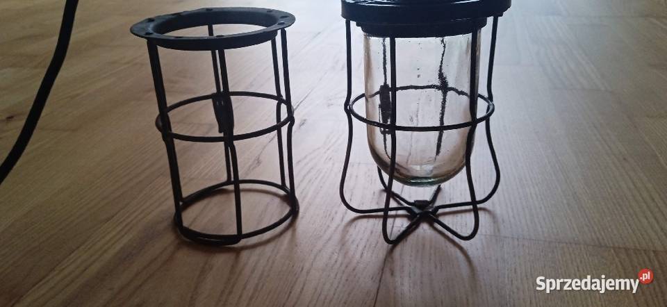 Lampa wisząca loft PRL mazowieckie Jasieniec