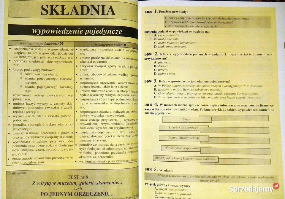 Przepustka do liceum Język polski Z Lisiecka K Rok wydania 1998 Chełm