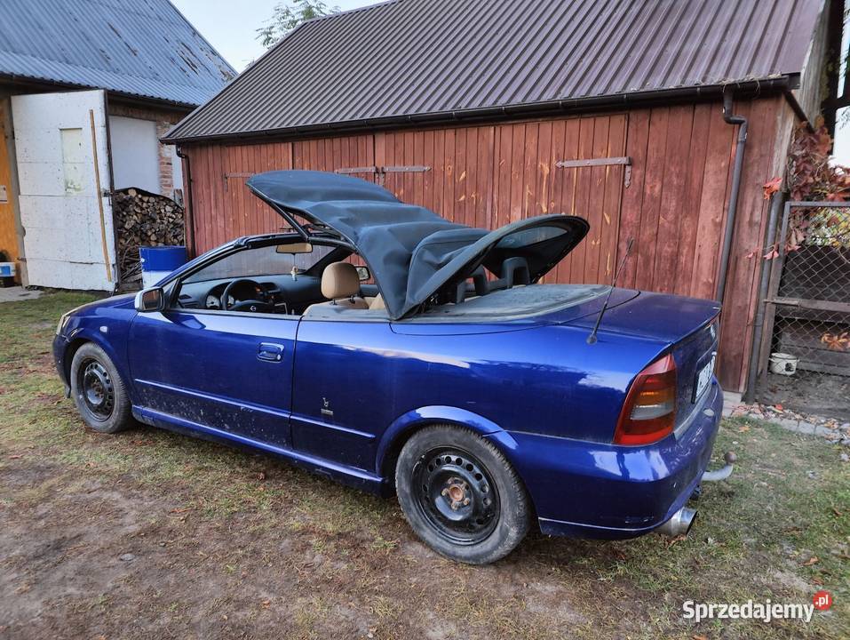 Opel Astra G Bertone Cabrio 1.8 LPG grzane beżowe skóry klimatyzacja