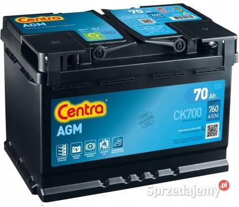 Akumulator Centra AGM CK700 70Ah 760A mazowieckie Zwoleń sprzedam