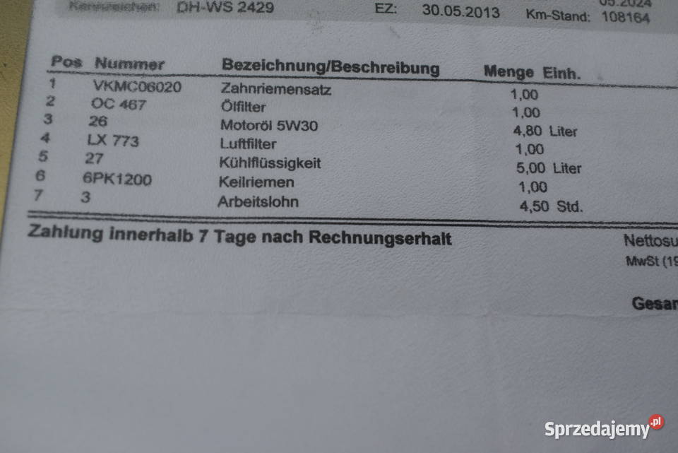 16 benzPRESTIGE Serwisowana wymieniony