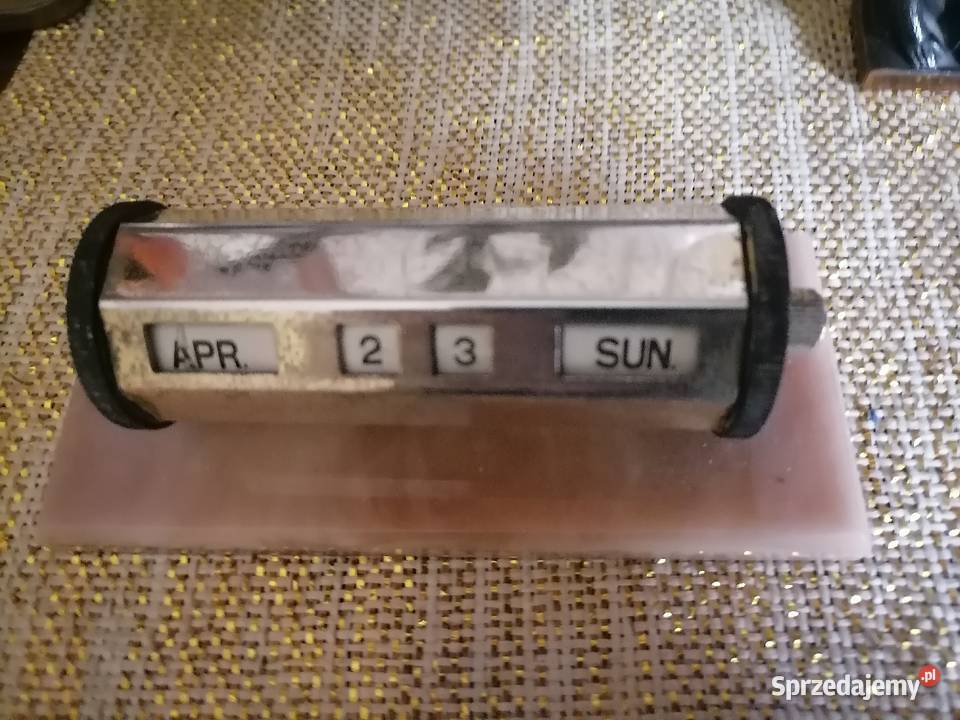 Stary kalendarz wieczny Art Deco małopolskie