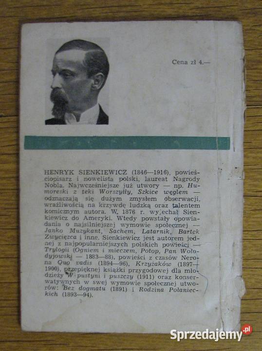 Henryk Sienkiewicz Latarnik Proza i poezja Parczew