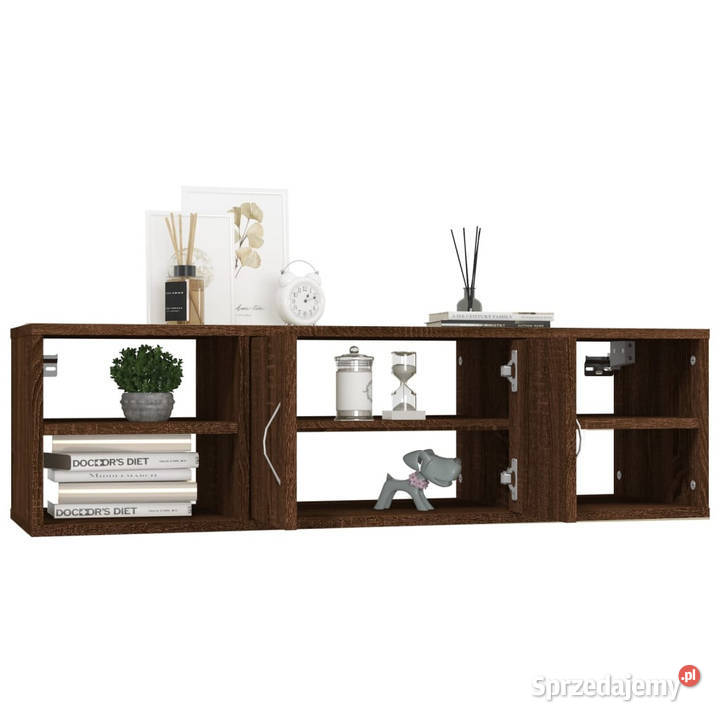 Półka ścienna brązowy dąb 102x30x29 WM826365 mazowieckie