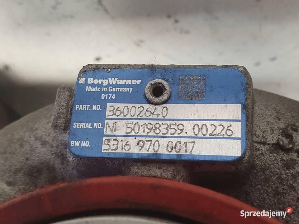 TURBOSPRĘŻARKA Volvo V60 XC60 S80 24 D5 turbo Rudka