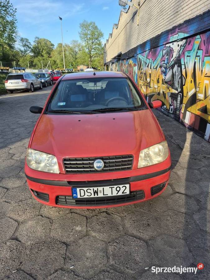 Fiat Punto 2 2005 12 8v Benzyna czerwony Lublin sprzedam