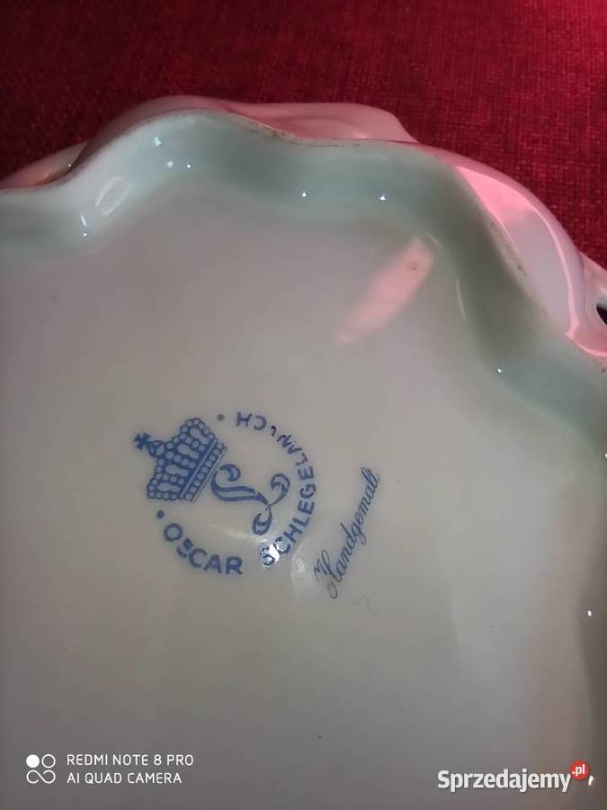 Patera Z ażurem Oskar Schlegelmilch Ręcznie Porcelana i szkło pomorskie Gdańsk