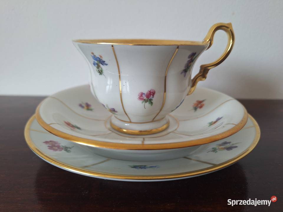 Carl Tielsch CT NForm Trio Filiżanka spodek Porcelana i szkło