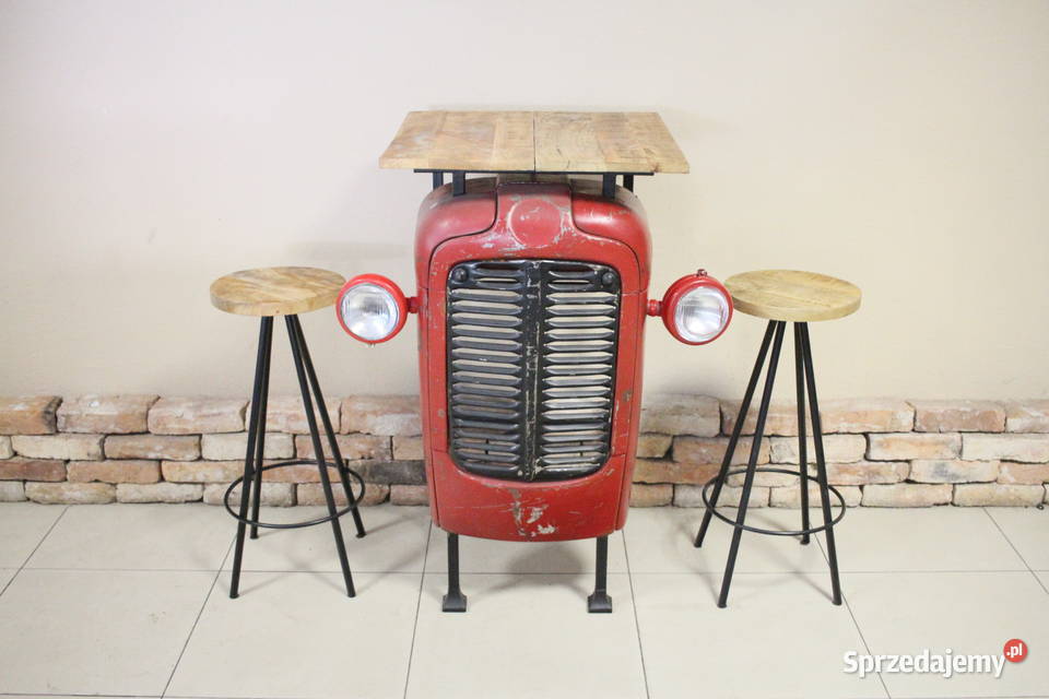 Stolik barowy traktor BLAT 60x60 2 HOKERY Gastronomia Pszczyna