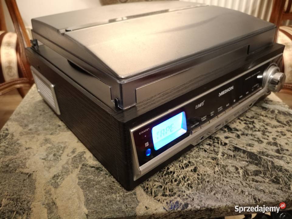 Gramofon MEDION Magnetofon USB MP3 Karta SD AUX Gramofony Drawski Młyn sprzedam
