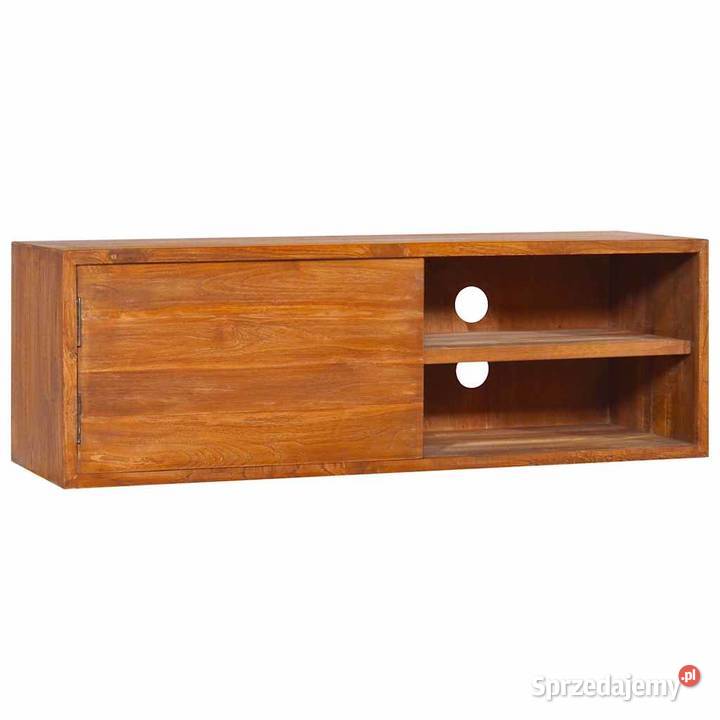vidaXL Ścienna szafka na TV 90x30x30 lite drewno Warszawa