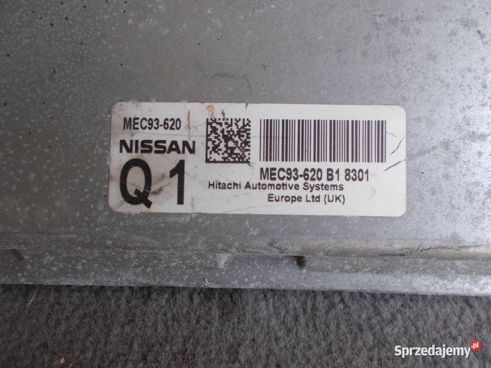 nissan QASHQAI 16 komputer sterownik silnika Zamość sprzedam