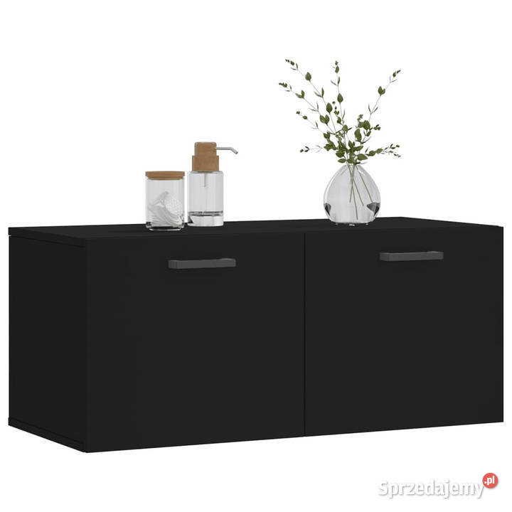 Szafka wisząca czarna 80x365x35 materiał mazowieckie Warszawa