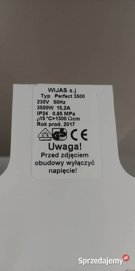 Podgrzewacz przepływowy 230VWIJAS Perfect 35Kw Słupsk