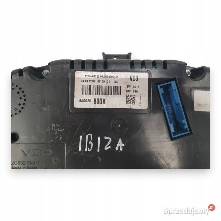 LICZNIK ZEGARY 6J0920800K Seat Ibiza IV 12 14 16 Chełm