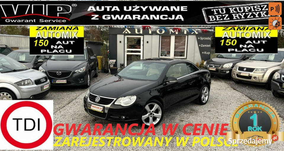 Volkswagen Eos Volkswagen Eos 20 TDI 2 KPL KÓŁ nieuszkodzony Świdnica