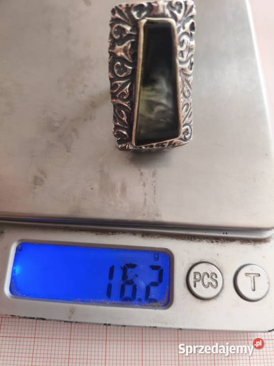 Pierścionek z Bursztynu srebro Białystok