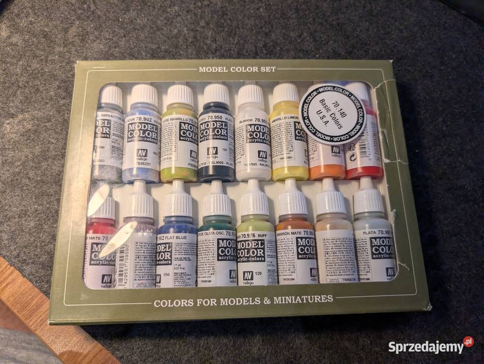 Nowy zestaw farb Vallejo 70140 model color basic pomorskie Gdańsk
