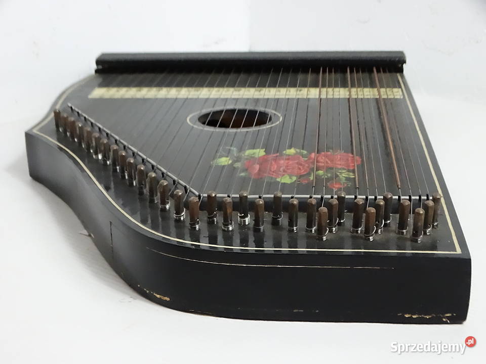 Stara cytra gitarowa GitarrZither nuty pudełko Biłgoraj