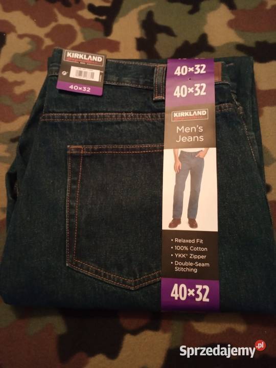 JEANSY MĘSKIE KIRKLAND USA W40 L32 PAS98 Regular Rozmiar uniwersalny Moda i Styl Mielec