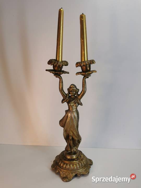 stary świecznik metalowy sprzedam