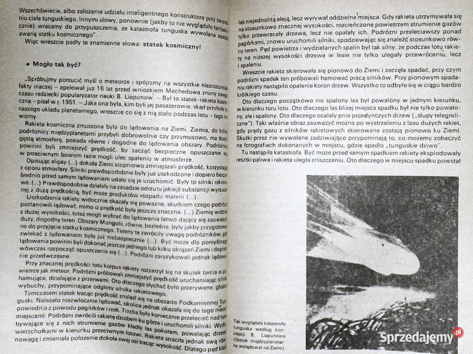 Goście z kosmosu Katastrofa Tunguska Trójkąt Pozostałe Chełm sprzedam