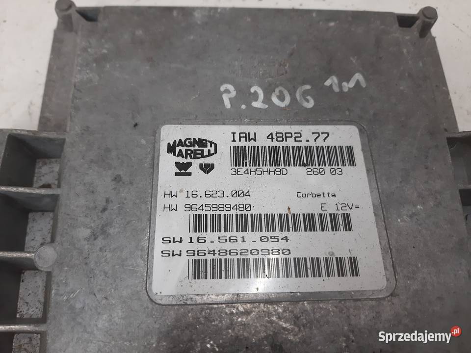Peugeot 206 11 9645989480 Sterownik Silnika ECU Ksawerów
