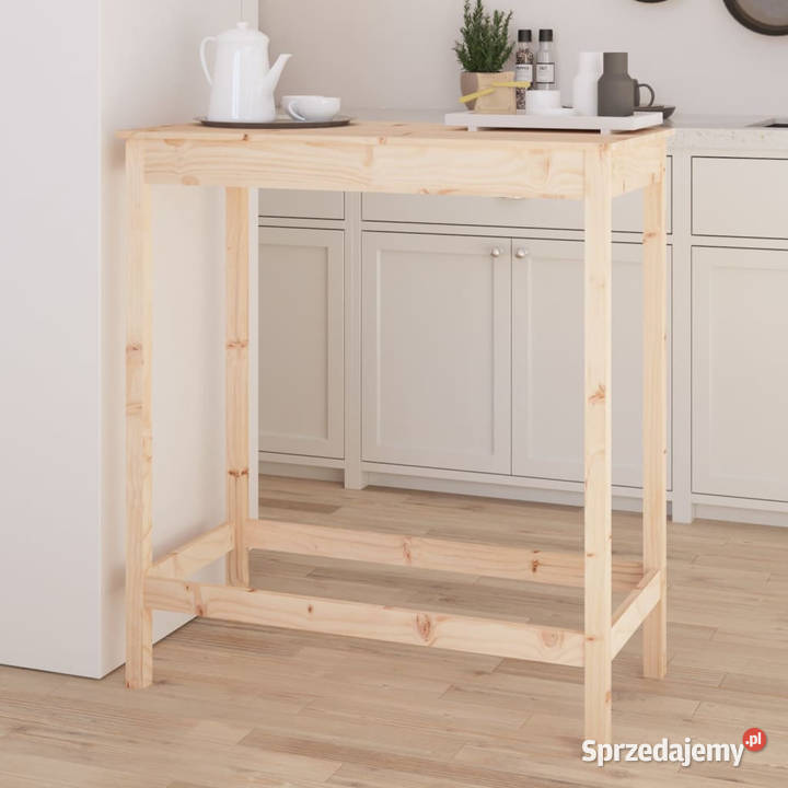 Stolik barowy 100x50x110 lite drewno sosnowe mazowieckie Warszawa