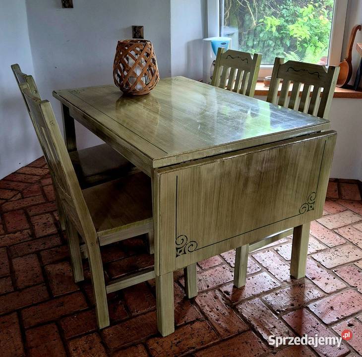 Piękny drewniany stół 75.5cm Stoły Kruklanki