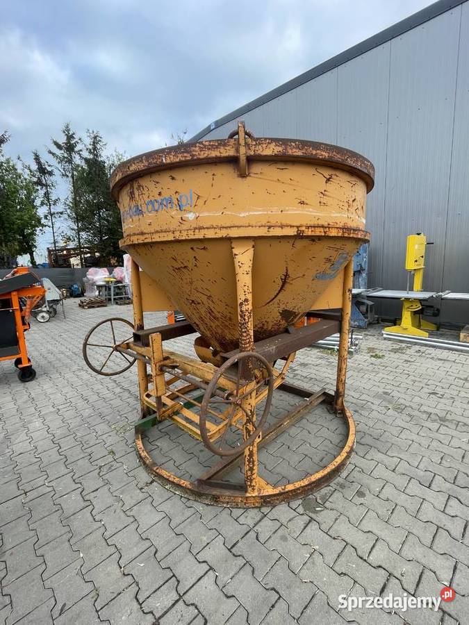 Zbiornik lej do betonu 2000L Niemiecki pojemnik Ślesin