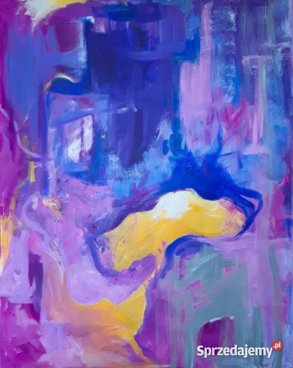 ABSTRAKCJA 2 obraz na płótnie 100x80 artystki A śląskie