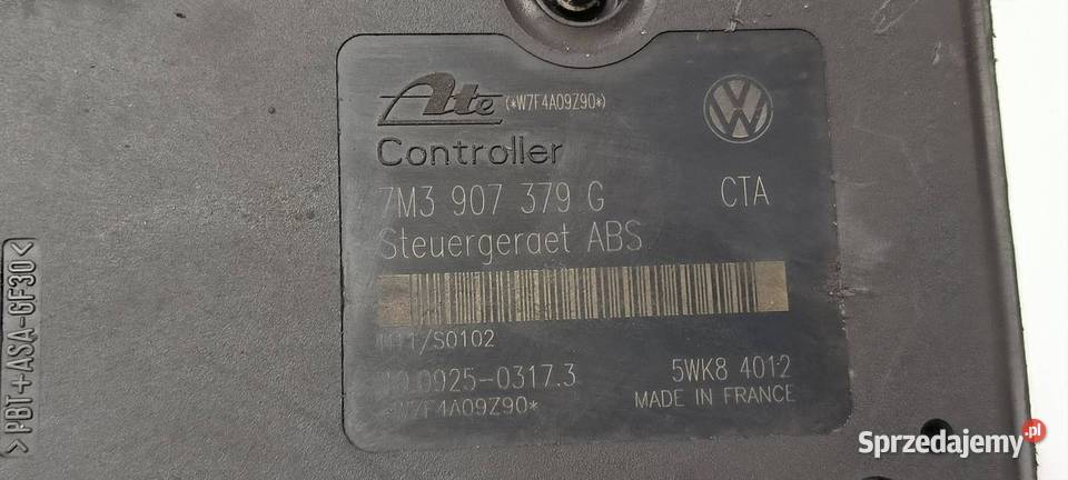POMPA ABS HAMULCOWA VOLKSWAGEN SHARAN I LIFT Lipno