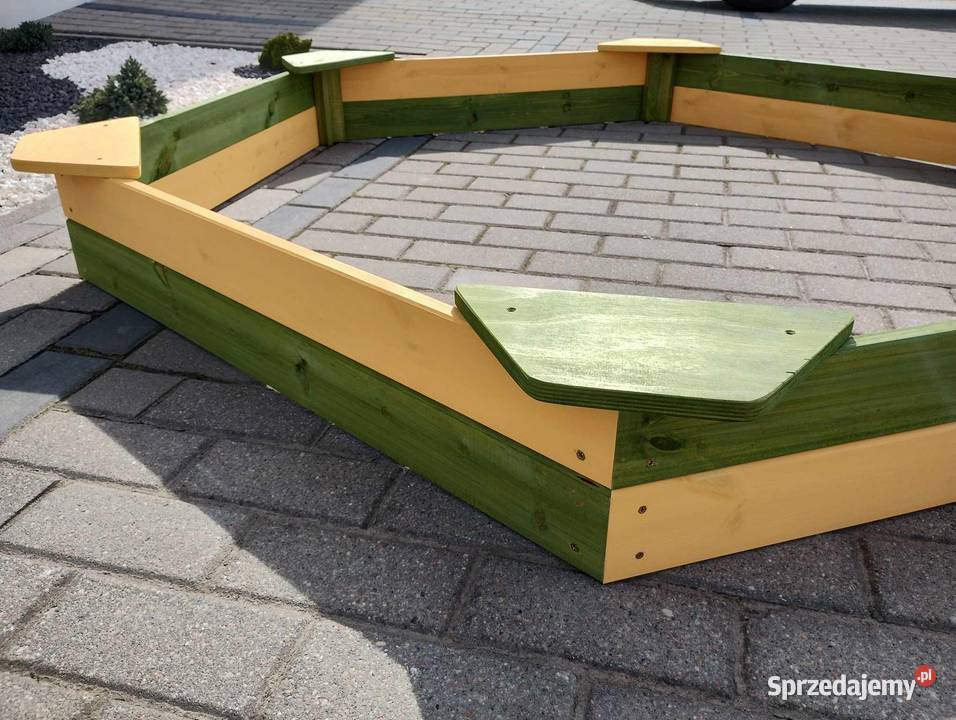 piaskownica dzieci drewniana plac zabaw huśtawka 6m+ Bartniczka