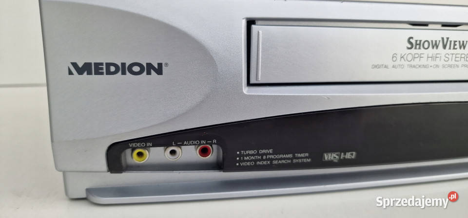 Medion VideoVHS 6 głowic MD 9023 MD9023 wielkopolskie Międzychód