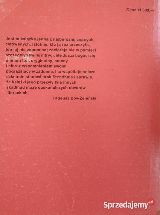 Pustelnia Parmeńska Stendhal Gdańsk