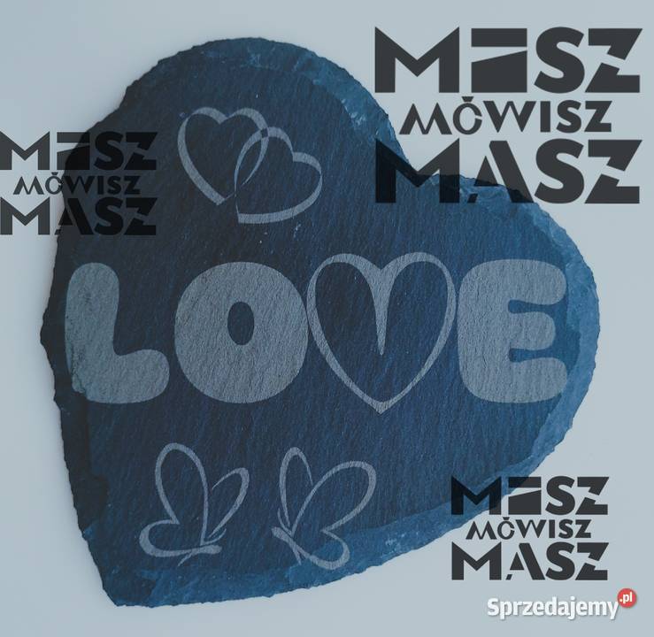 Kamień z napisem LOVE dekoracyjny kocham miłość sprzedam