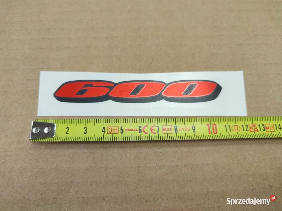 NAKLEJKA 600 NA LEWY BOCZEK SUZUKI GSXR600 0809