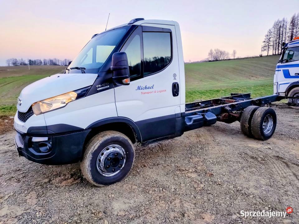 Iveco Daily 72c 170 rama do zabudowy pod kiper sprowadzony Pilzno