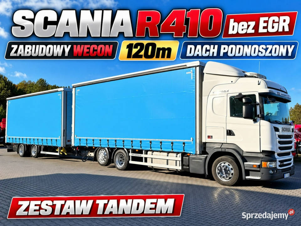 Scania R410 bez EGR Zabudowy Wecon 120m Dach Widełki sprzedam