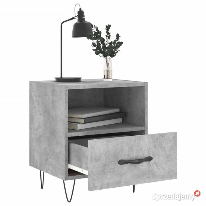 Szafki nocne 2 szarość betonu 40x35x475 WM827429 Warszawa sprzedam