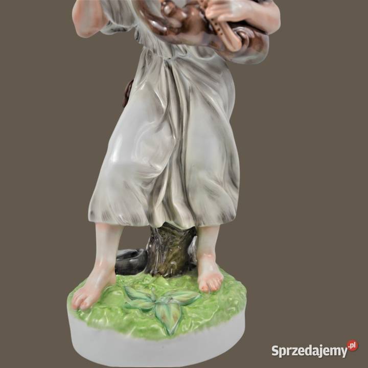 Dudziarz kobziarz porcelana Zsolnay Węgry wys42 mazowieckie Warszawa