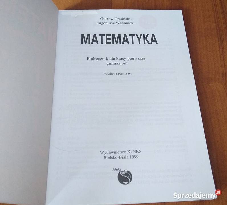 Błękitna Matematyka podręcznik klasy 1 gimnazjum Podręczniki Gdańsk