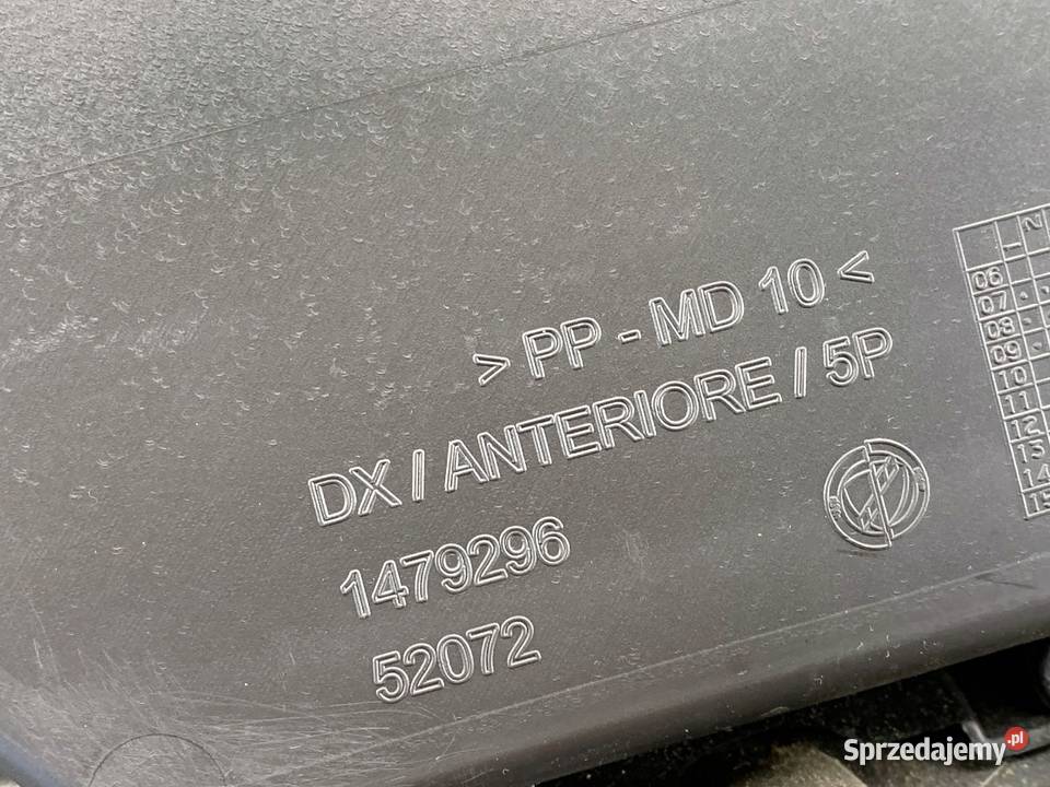 BOCZEK DRZWI PRAWY PRZÓD FIAT BRAVO II Hatchback