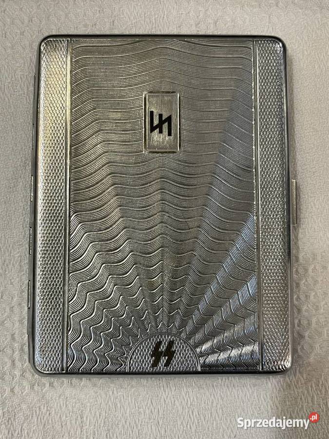 Niemiecka papierośnica platerowana III Rzesza Antyki, Sztuka, Kolekcje Kraków