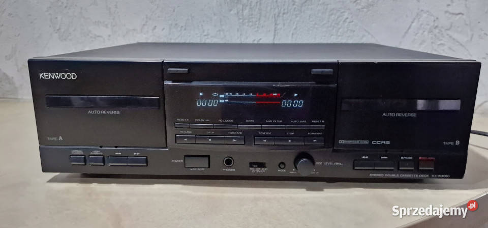 Kenwood magnetofon dwukasetowy KX W 4080 KXW4080 wielkopolskie Międzychód